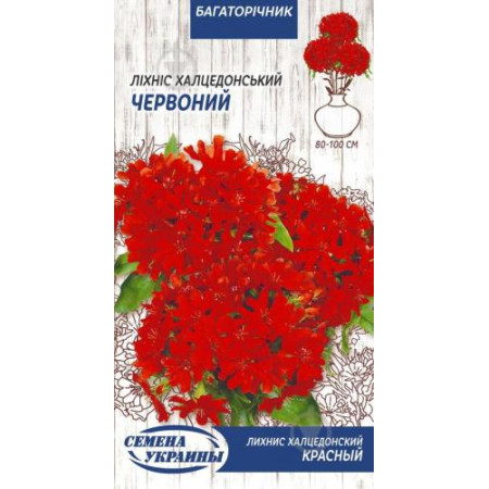 Семена Цветы Лихнис Халцедонский Красный 0,2 г Семена Украины