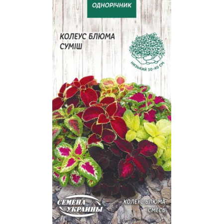 Семена Цветы Колеус Блюма смесь 0,05 г Семена Украины