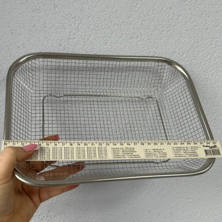 Металлическое сито для грунта 30*21,5*6 см